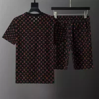 $42.00 USD Louis Vuitton LV Tracksuits Short Sleeved For Men #1315561
