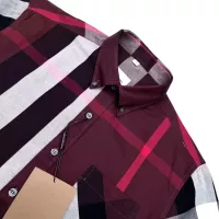 $45.00 USD Burberry Shirts Short Sleeved For Men #1318139