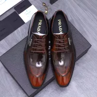 $100.00 USD Prada Leather Shoes For Men #1318468