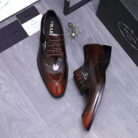 $100.00 USD Prada Leather Shoes For Men #1318468