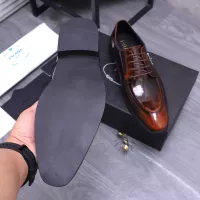 $100.00 USD Prada Leather Shoes For Men #1318468