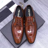 $100.00 USD Prada Leather Shoes For Men #1318469