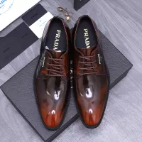 $100.00 USD Prada Leather Shoes For Men #1318471