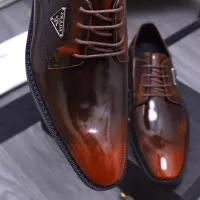 $100.00 USD Prada Leather Shoes For Men #1318471