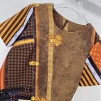 $108.00 USD Louis Vuitton LV Dresses Short Sleeved For Women #1318541