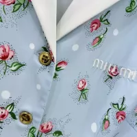 $130.00 USD MIU MIU Dresses Short Sleeved For Women #1318594