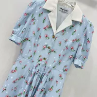 $130.00 USD MIU MIU Dresses Short Sleeved For Women #1318594