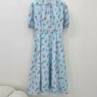 $130.00 USD MIU MIU Dresses Short Sleeved For Women #1318594