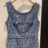 $132.00 USD Fendi Dresses Sleeveless For Women #1318637