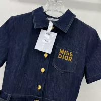 $115.00 USD Christian Dior Dresses Short Sleeved For Women #1318677