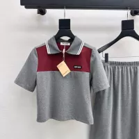 $88.00 USD MIU MIU Tracksuits Short Sleeved For Women #1318900