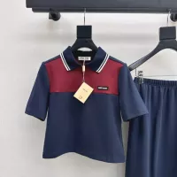 $88.00 USD MIU MIU Tracksuits Short Sleeved For Women #1318901