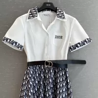$85.00 USD Christian Dior Dresses Short Sleeved For Women #1318905