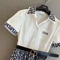 $85.00 USD Christian Dior Dresses Short Sleeved For Women #1318905