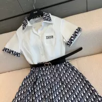 $85.00 USD Christian Dior Dresses Short Sleeved For Women #1318905