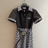 $85.00 USD Christian Dior Dresses Short Sleeved For Women #1318906