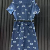 $96.00 USD Louis Vuitton LV Dresses Short Sleeved For Women #1318909