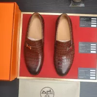 $100.00 USD Hermes Leather Shoes For Men #1319140