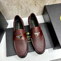 $155.00 USD Prada Leather Shoes For Men #1319325