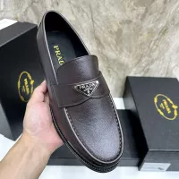 $155.00 USD Prada Leather Shoes For Men #1319327