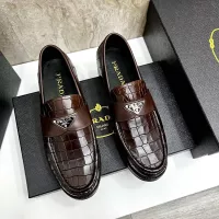 $155.00 USD Prada Leather Shoes For Men #1319329