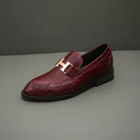 $80.00 USD Hermes Leather Shoes For Men #1319353