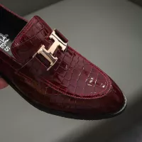 $80.00 USD Hermes Leather Shoes For Men #1319353