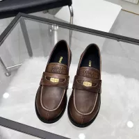 $102.00 USD MIU MIU Leather Shoes For Women #1320185