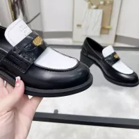 $102.00 USD MIU MIU Leather Shoes For Women #1320188