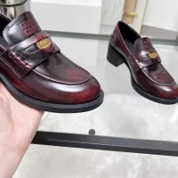 $102.00 USD MIU MIU Leather Shoes For Women #1320189