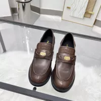 $102.00 USD MIU MIU Leather Shoes For Women #1320190