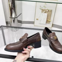 $102.00 USD MIU MIU Leather Shoes For Women #1320190