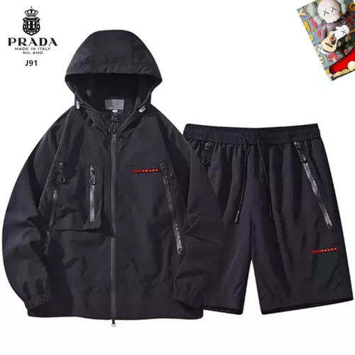 Prada Tracksuits Long Sleeved For Men #1321185 $60.00 USD, Wholesale Replica Prada Tracksuits