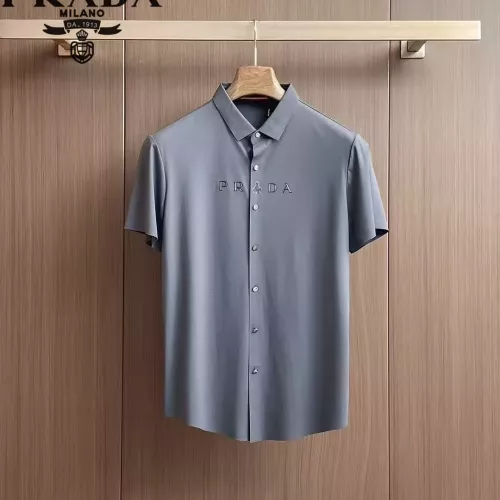 Prada Shirts Short Sleeved For Men #1321390