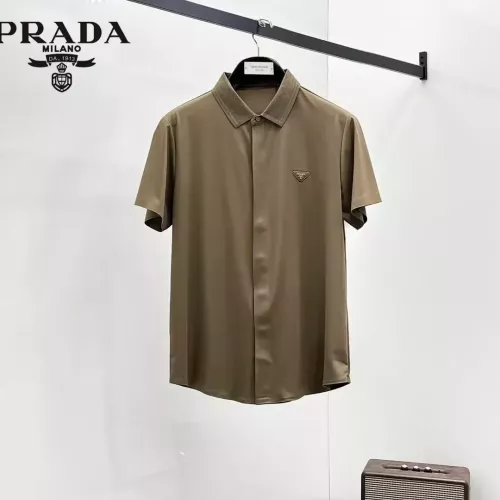 Prada Shirts Short Sleeved For Men #1321414 $52.00 USD, Wholesale Replica Prada Shirts