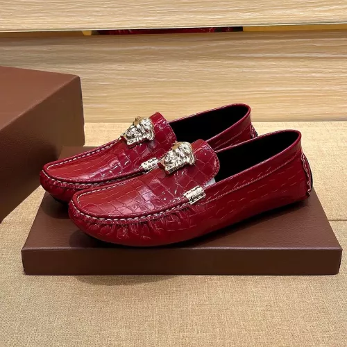 Versace Leather Shoes For Men #1330113 $72.00 USD, Wholesale Replica Versace Leather Shoes