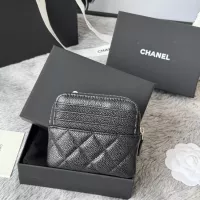 $80.00 USD Chanel AAA Quality Wallets In Silver For Women #1320965