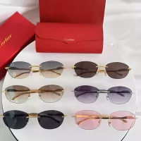 $64.00 USD Cartier AAA Quality Sunglassess #1323984