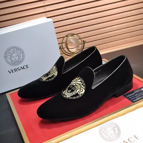 Versace Leather Shoes For Men #1331031 $85.00 USD, Wholesale Replica Versace Leather Shoes