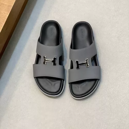Replica Hermes Slippers For Men #1331124 $82.00 USD for Wholesale
