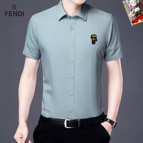 Fendi Shirts Short Sleeved For Unisex #1334163 $38.00 USD, Wholesale Replica Fendi Shirts