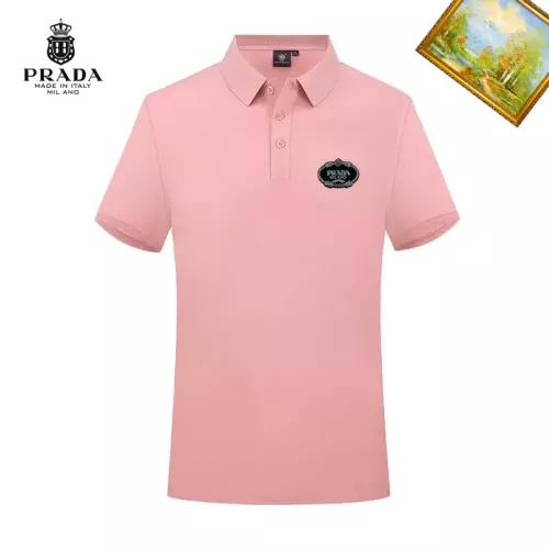 Prada T-Shirts Short Sleeved For Men #1334327 $29.00 USD, Wholesale Replica Prada T-Shirts