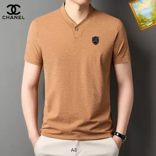 Chanel T-Shirts Short Sleeved For Men #1334417 $34.00 USD, Wholesale Replica Chanel T-Shirts