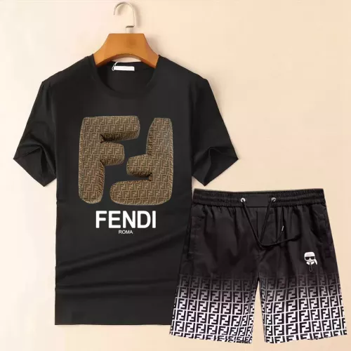 Fendi Tracksuits Short Sleeved For Men #1335115 $68.00 USD, Wholesale Replica Fendi Tracksuits