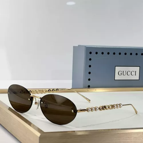 Gucci AAA Quality Sunglasses #1336141 $60.00 USD, Wholesale Replica Gucci AAA Quality Sunglasses
