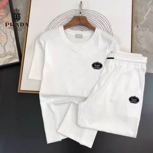 Prada Tracksuits Short Sleeved For Men #1336165 $48.00 USD, Wholesale Replica Prada Tracksuits