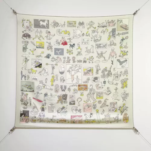Hermes Silk Square #1338224 $64.00 USD, Wholesale Replica Hermes Scarf