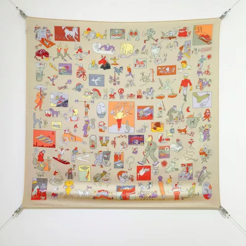 Hermes Silk Square #1338225 $64.00 USD, Wholesale Replica Hermes Scarf