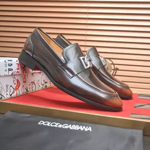 Replica Dolce & Gabbana D&G Leather Shoes For Men #1339985 $96.00 USD for Wholesale