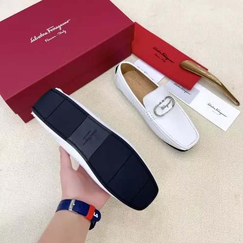Replica Salvatore Ferragamo Leather Shoes For Men #1339991 $125.00 USD for Wholesale